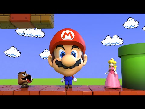 Mario eats a weird Mushroom! Super Mario bloopers 😆