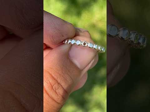 Diamond bead ring #jewelry #silversmith #metalsmith #asmr #handmade #ring #handmadejewelry #diamond