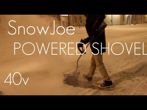 EASY POWERED SNOW SHOVELING -  SnowJoe 40V Cordless Shovel - Review / Demo