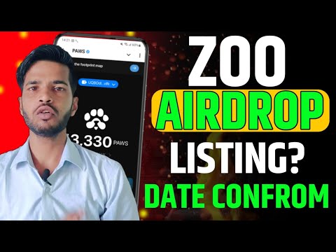 ZOO AIRDROP LISTING DATE CONFROM TODAY | ZOO AIRDROP SNAPSHOT DATE CONFROM | ZOO COIN PRICE