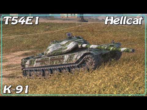 T54E1 • K-91 • Hellcat • WoT Blitz *SR