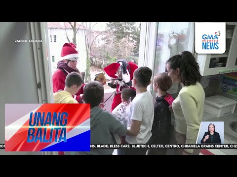 Cavers na nagbihis-Santa Claus, sinorpresa ng mga regalo ang mga batang pasyente sa... | Unang Hirit