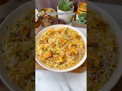 Shahi Paneer Dum Biryani Recipe😍 #shorts #biryani #trending