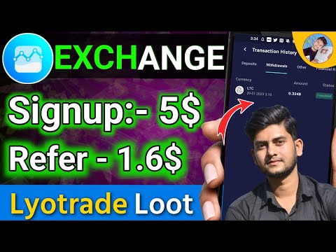 Lyotrade Exchange Crypto Airdrop | 🤑 4.1$ instant Withdrawal New Crypto Loot Today | Zid Earning