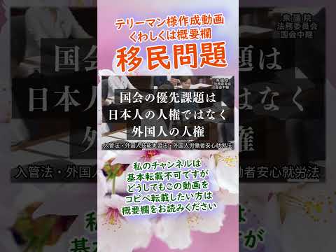 参政党【吉川りな】移民問題🍊テリーマン様作成動画🍊くわしくは概要欄