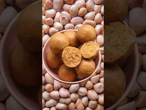 5 Minutes Healthy Peanut Laddu😋 #proteinladdu #shorts