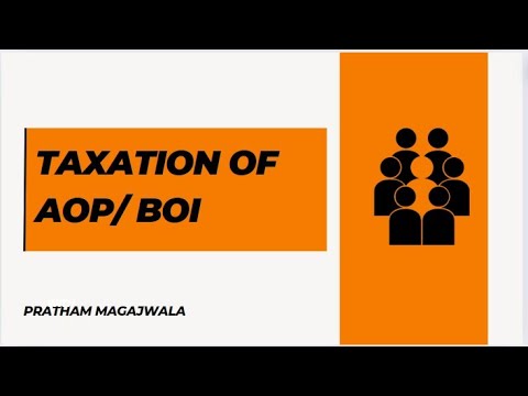 Taxation of AOP/ BOI | CA Final Direct Tax | Nov 2024 | Ca Final November 2024