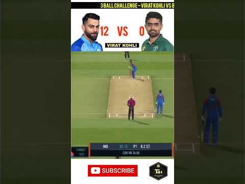 Virat Kohli vs Babar Azam 3 ball challenge Real Cricket 24 #viratkohli #babarazam #ipl #shorts