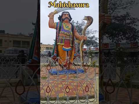 Mahishasura Statue On Chamundi Hills Mysore #shorts#chamundihill#mahishsurmardini