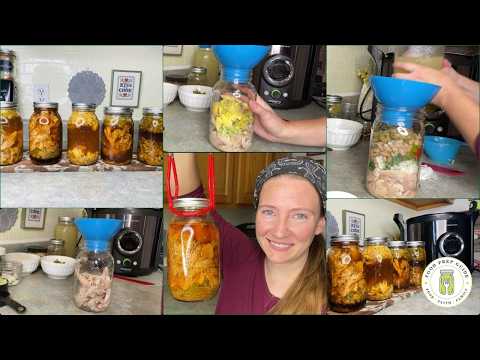 Canning 5 MEALS for the Pantry Shelf | Meal in a Jar Chicken Recipes