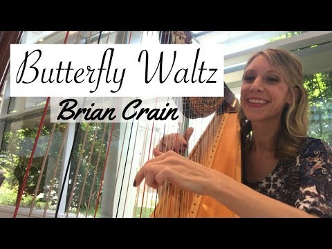 Butterly Waltz by Brian Crain, harp wedding music ~ Tiffany Envid, Harpist