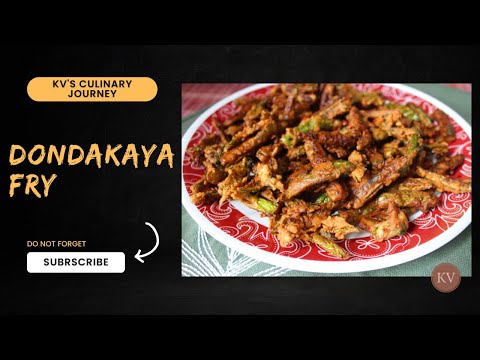 DONDAKAYA VEPUDU | KOVAKKAI FRY | KOVAKKAI 65 #dondakayafry #kovakkaifry #kovakkai #andhrarecipies