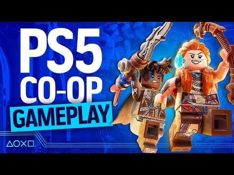 LEGO Horizon Adventures Co-op Gameplay - Thunderjaw Boss Fight