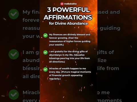 3 Affirmations for Divine Abundance