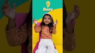 Learn Body Parts #shorts By Little Ayesha