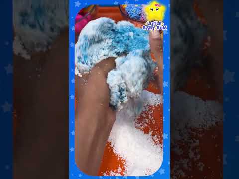 Squishy Blue Snow Slime ❄️✨ Feel the frosty sounds! #LBB #SensoryFun #WinterASMR