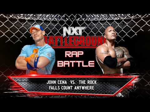 FCA Match with "Rap Battle"🎵 | John Cena vs. The Rock | NXT Battleground