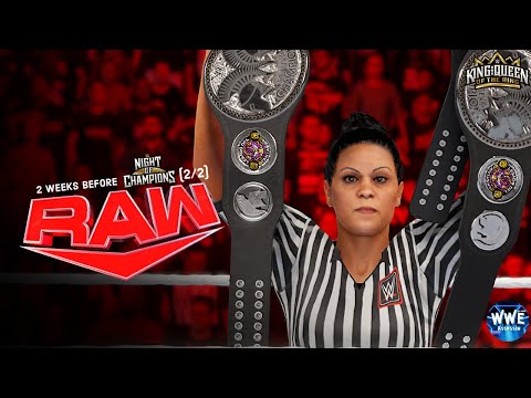 WWE 2k24 MONDAY NIGHT RAW; 2 WEEKS BEFORE NIGHT OF CHAMPIONS (2/2)