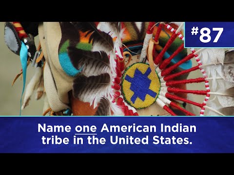 Q87: Name one American Indian tribe in the United States.