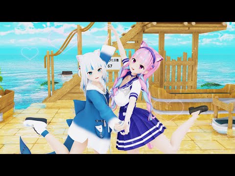 【MMD】Dive to Blue - あくあ x ぐら 【紳士向け】