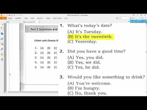 BASIC TOEIC LISTENING: Question & Response (7)