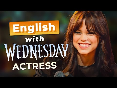 Learn English with JENNA ORTEGA — The WEDNESDAY Actress