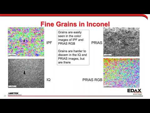 Imaging Examples with EBSD and PRIAS™