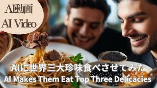 AI Makes Them Eat the World's Three Greatest Delicacies