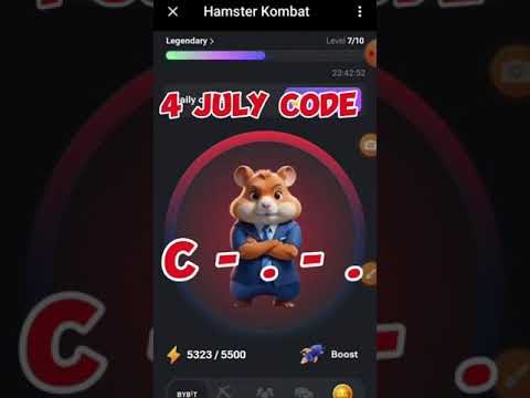 4 July daily cipher code hamster kombat #hamsterkombat #hamsters #ciphercodes