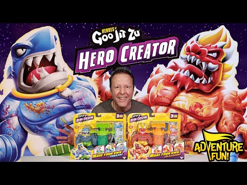 Heroes of Goo Jit Hero Creator! Make Your Own Thrash & Blazagon AdventureFun Toy review!