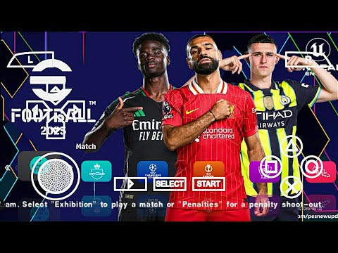 eFootball PES 2025 PPSSPP Transfer Update  Third Jersey Club & Stadium Camera Ps4 Best Graphics