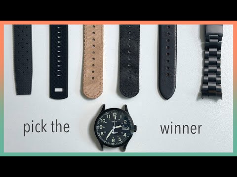 Vaer  C5 Tactical Solar 40mm - comparison with 7 watch bands