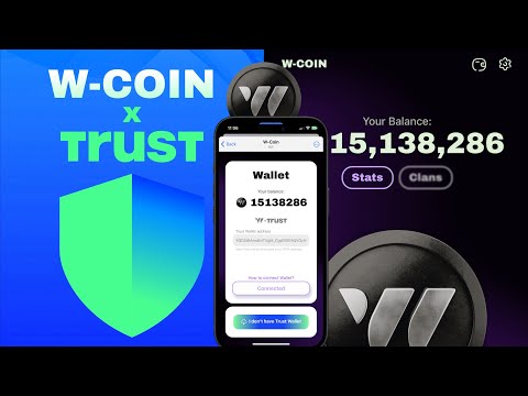 How to connect your Ton wallet to W-Coin ~ W-coin x Trust Wallet