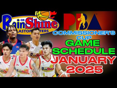 RAIN OR SHINE ELASTOPAINTERS UPDATED GAME SCHEDULE THIS JANUARY 2025 | PBA COMMISSIONERS CUP 2024-25