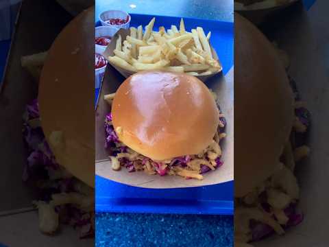 Ghost of Anaheim Burger from the Galactic Grill in Disneyland #halloweenfood #foodie #food #foodvlog