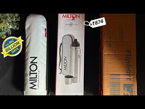 Milton Thermosteel Flip Lid 1000ml Flask Unboxing l Best water bottle under ₹999 -Flipkart Sale Unit