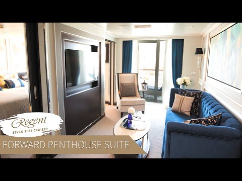 Regent Seven Seas Explorer | Forward Penthouse Suite Full Walkthrough Tour & Review | 4K