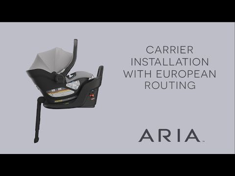 UPPAbaby Aria Infant Car Seat - Carrier Installation with European Belt Routing