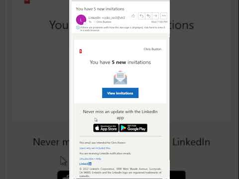 LinkedIn Scam email