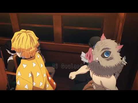 Kimetsu no yaiba mugen: Inosuke fica impressionado com a velocidade do Trem 🚆