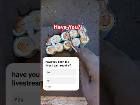 Have you seen my livestream repairs #doctorlefthandthread #sundaysurgery #batteryrepair #dewalt