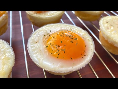 [SUB] How to make egg bread | Making snacks | Egg muffin recipe | Kids snack