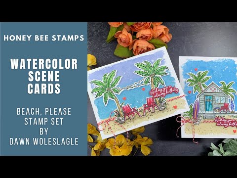 Beach Please Cards | Honey Bee Stamps