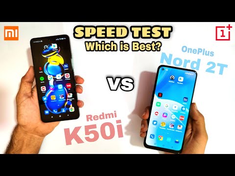 Redmi K50i vs OnePlus nord 2T Speed Test & Comparison