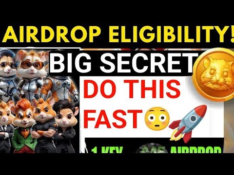 hamster kombat new update || Do this now to be eligible for hamster Kombat Airdrop 😳