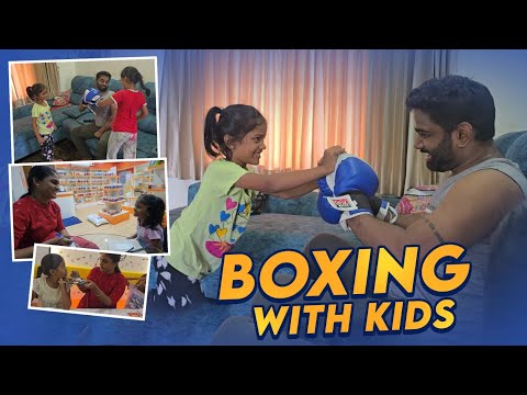 Boxing with Kids | Raji's Kitchen காக கண்மணி பேச்சு | RK Family Vlogs