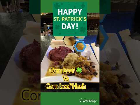 Real corn beef vs corn beef hash #stpatricksday #cornbeef #subscribe