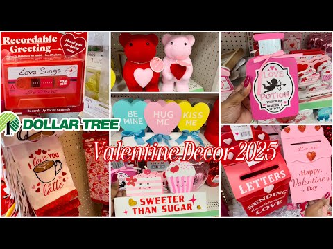 Dollar Tree Valentine Decor 2025!! So Many More Cute Items!! ❤️