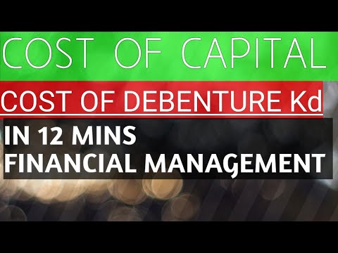 Cost of capital (Kd) Part 1 FINANCIAL MANAGEMENT