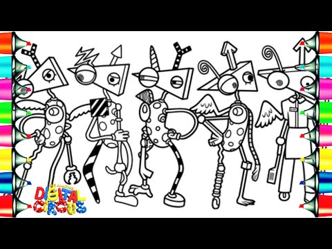 Evolution of Zooble Ep 1-4 / The Amazing Digital Circus Coloring Pages / NCS Music